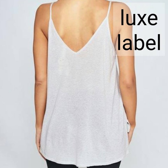SOFT STRIPED POCKET TANK - gray - Picture 5 of 7